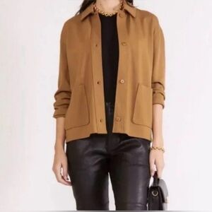 MaxMara Lampo Camel Brown Relaxed Jacket Cardigan Large
